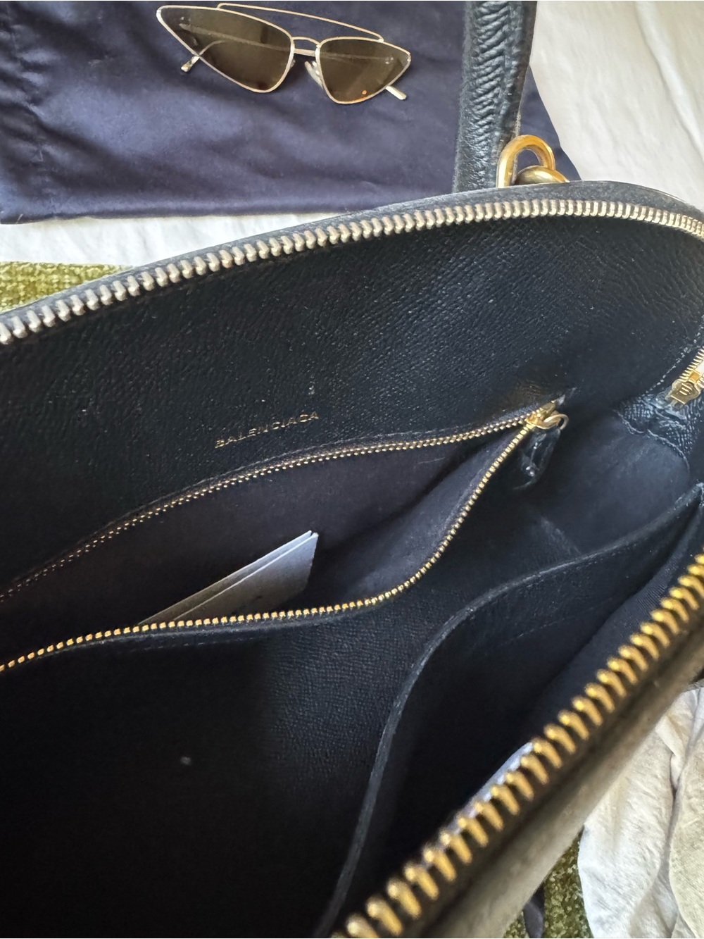Balenciaga Black Satchel with White Logo - Picture 8 of 9